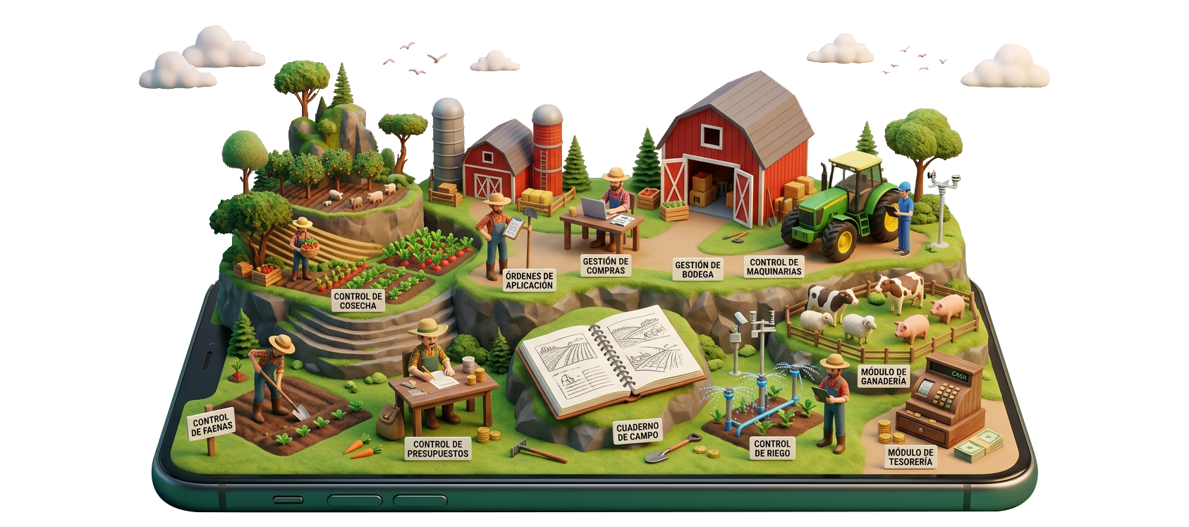Módulos AGRI 2026 sin fondo